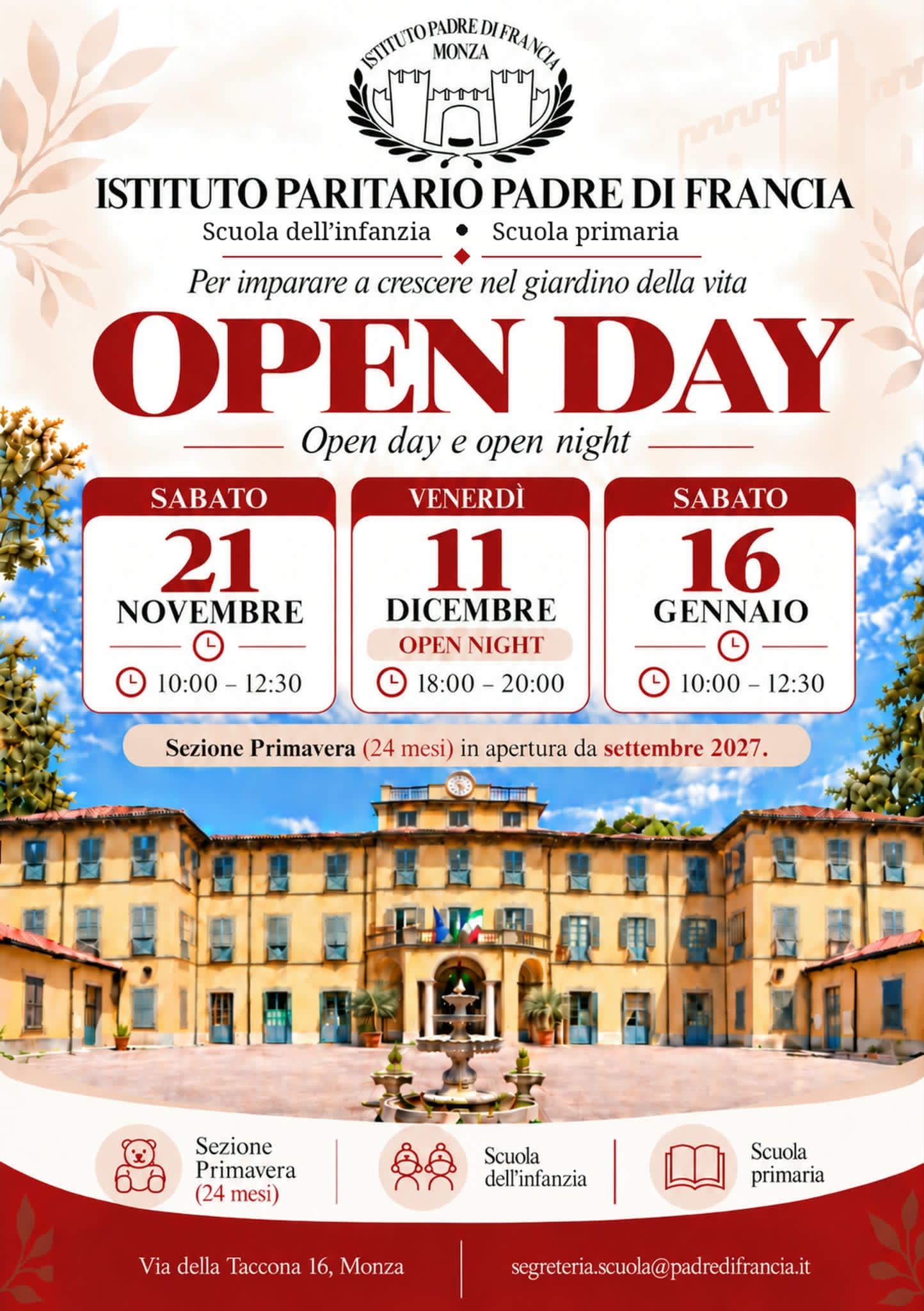 LOCANDINA OPEN DAY 26-27